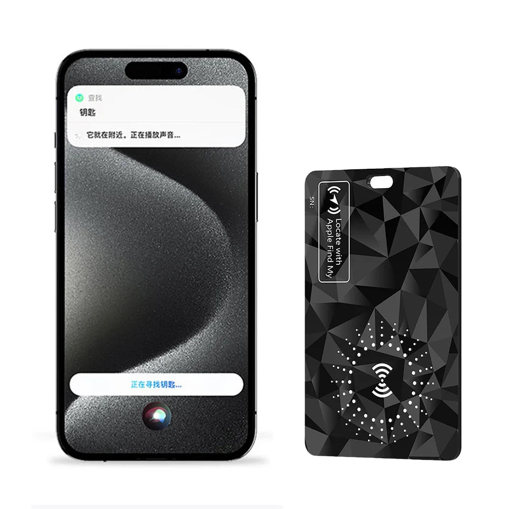 Wallet Tracker Card Wireless Charging Works for Apple Find My Ultra Thin Tracker Wallet Anti-Loss Card Keys Suitcase Bag Locator