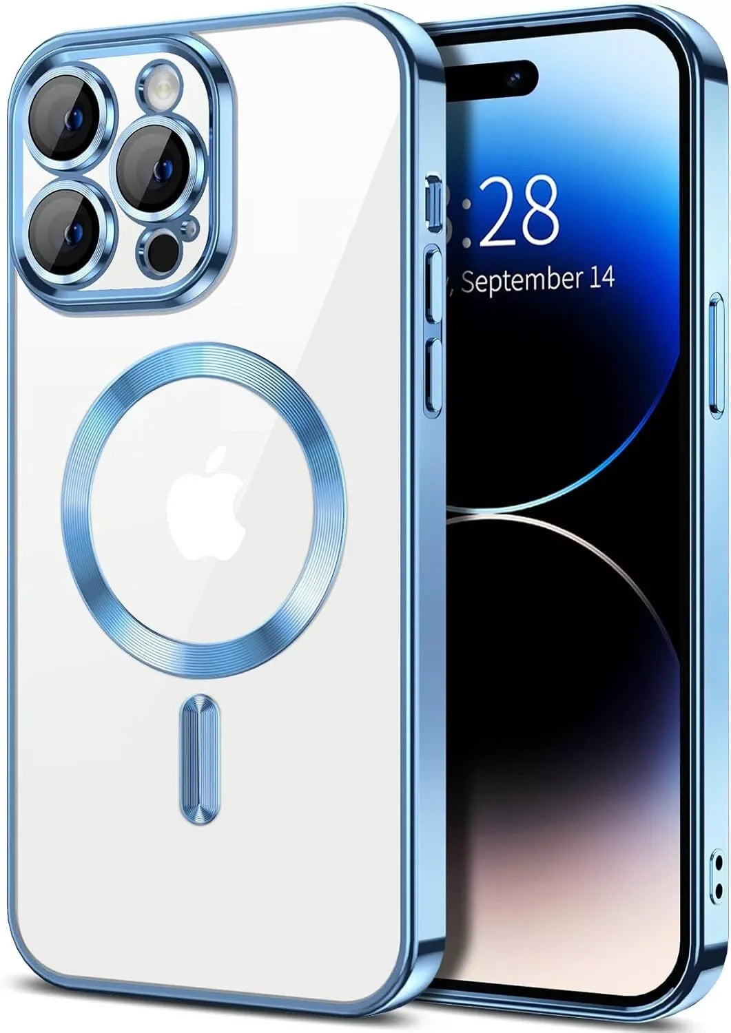 Lens Glass + Magsafe Case for Iphone 17 Pro Max 16 Pro 16E 15 plus 14 13 12 SE 7