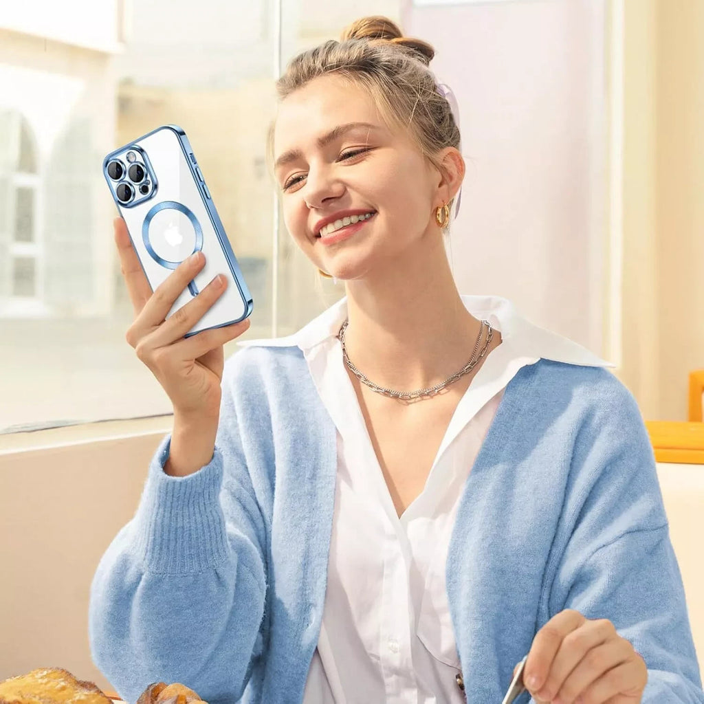 Lens Glass + Magsafe Case for Iphone 17 Pro Max 16 Pro 16E 15 plus 14 13 12 SE 7