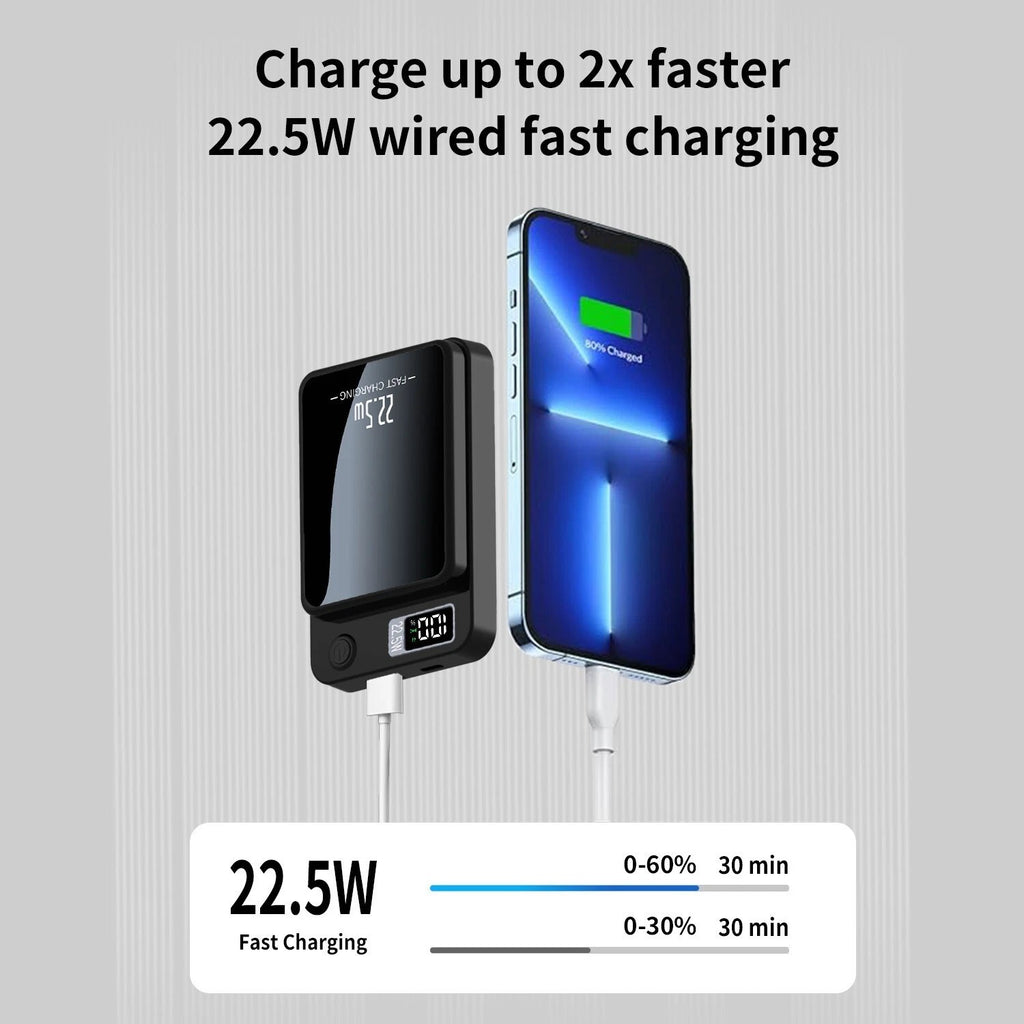 Magsafe Power Bank Portable Charger 10000Mah Magnetic Battery Pack for Iphone UK