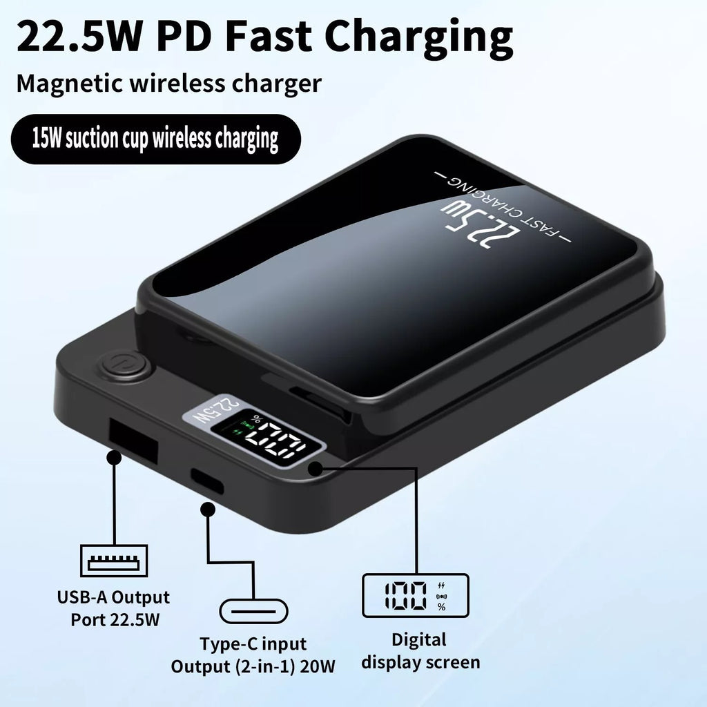 Magsafe Power Bank Portable Charger 10000Mah Magnetic Battery Pack for Iphone UK